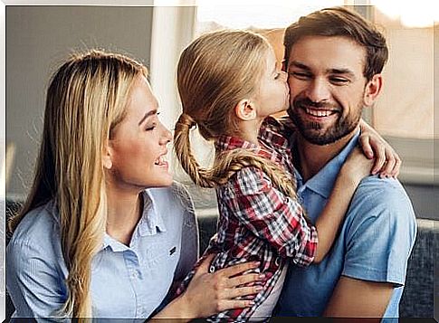 Smiling family