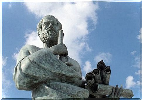 Sculpture of Socrates, key figure of philosophy