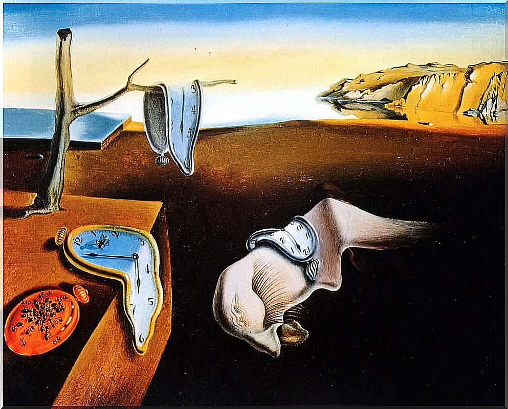 The persistence of memory works by Dalí.