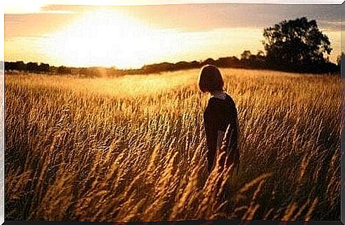 Girl in a wheat field