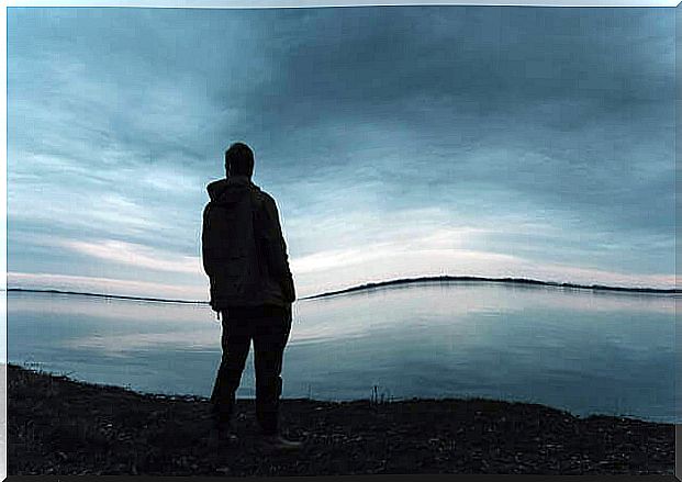 Man looking at the sea